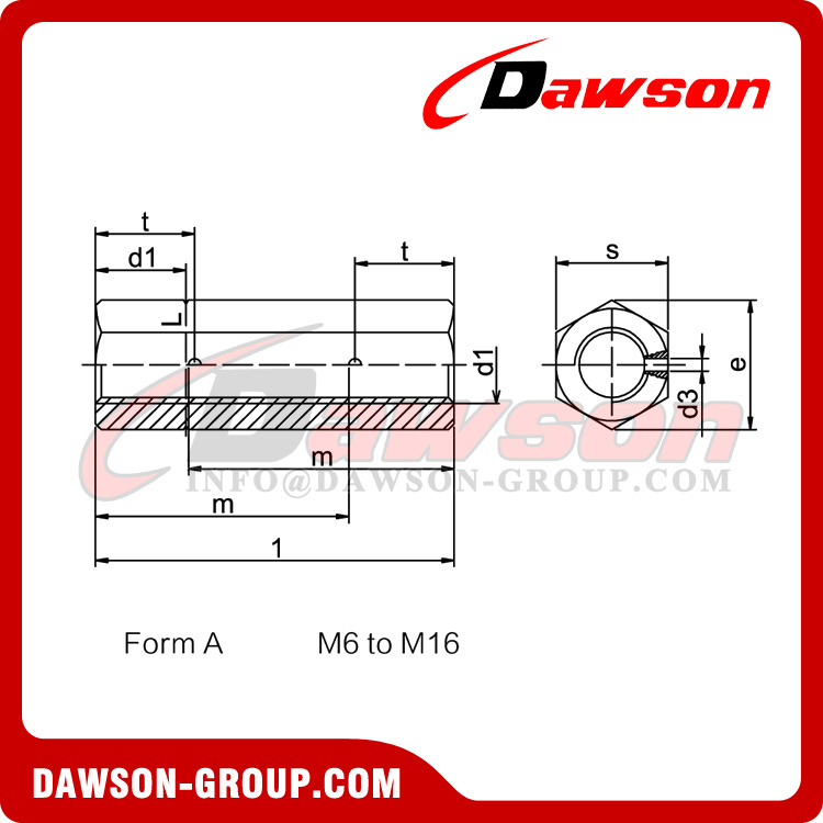 M6 to M48 DIN 1479 Turnbuckles, Turnbuckle Nuts, Hexagonal DIN 1479 Dawson Group Ltd. China