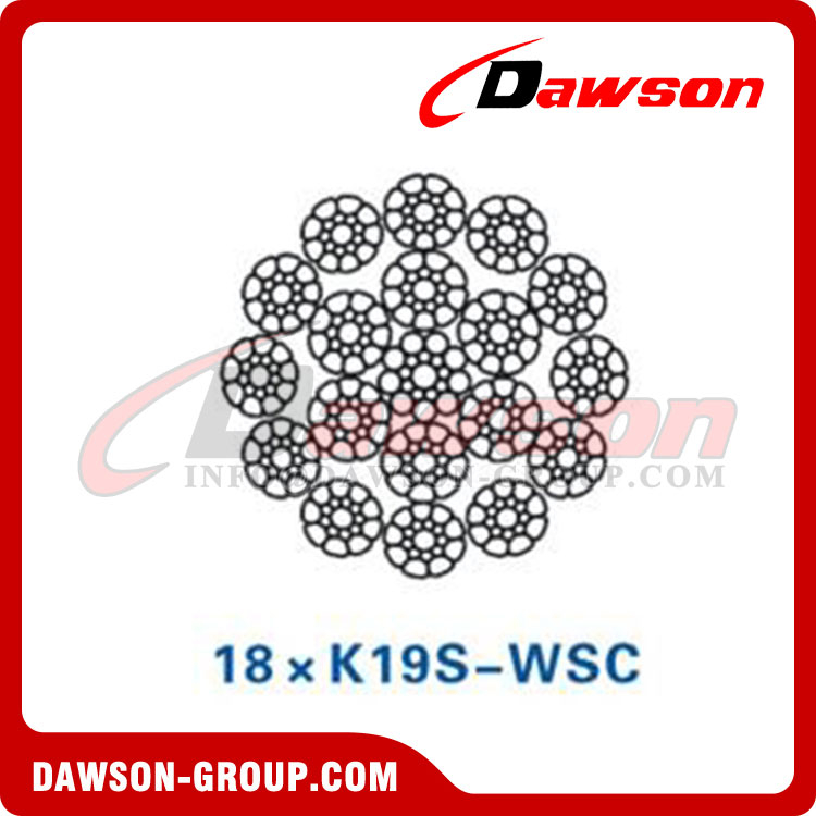 Cb18 Wire Rope Steel Wire Rope (18×K7-FC)(18×K7-WSC)(18×K19S-FC)(18×K19S-WSC ...