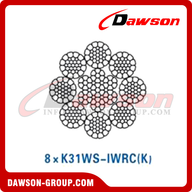 Steel Wire Rope(6×K31WS-EPIWRC(K))(6×K36WS-IWRC(K))(8×K31WS-IWRC(K)), Steel Metallurgical Wire Rope 