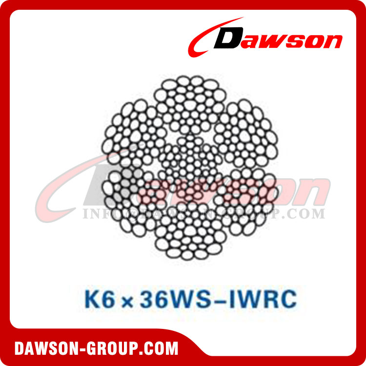 Steel Wire Rope (K6×31WS-IWRC)(K6×36WS-IWRC), Oilfield Wire Rope, Steel Wire Rope for Oilfield 