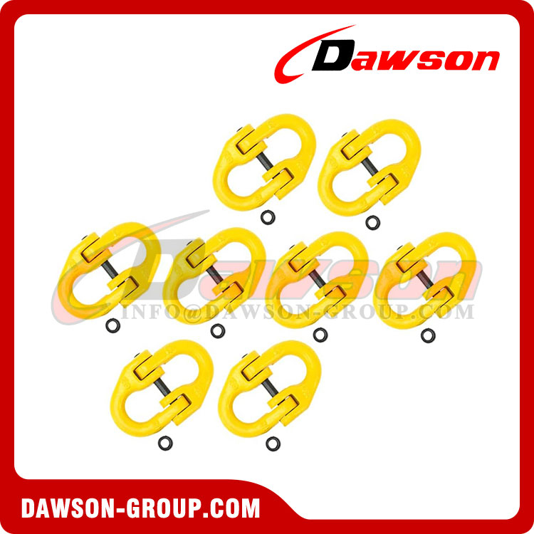 8 Pack 1/2'' 3/8'' 5/16'' G80 Forged Alloy Steel Coupling Link, Hammer Lock, Heavy Duty G80 Connecting Hammer Link