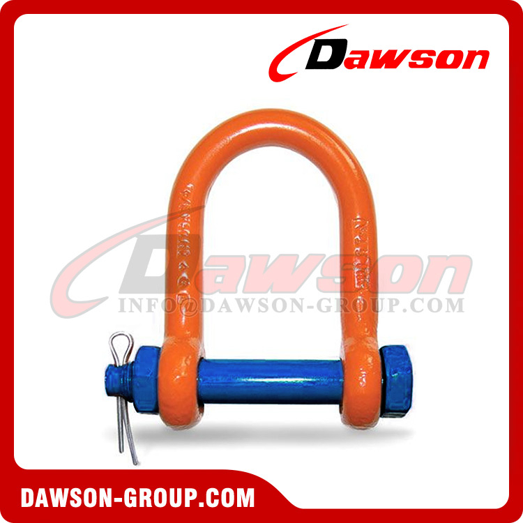 Straight Shackle with Nut and Cotter Pin 3.25t 5/8 Inch High Strength Hot-Dip Galvanised 5/8 Inch
