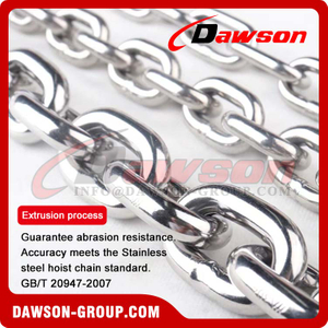 EN818-2 G50 3-16MM Stainless Steel Hoist Chain, SS304 SS304L SS316 SS316L Hoist Chain