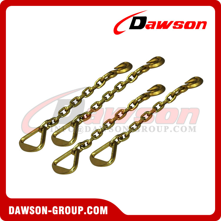 3/8'' Grab Hook with 18'' Chain Anchor 4'' Delta Ring Tow Wrecker