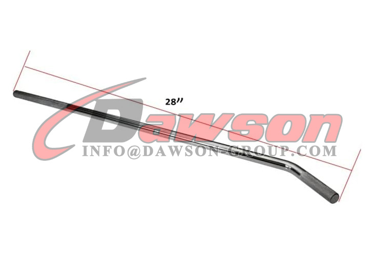 28'' Standard Winch Bar for Flatbed Trailer Chrome Polished Steel Winch Bar with NonSlip