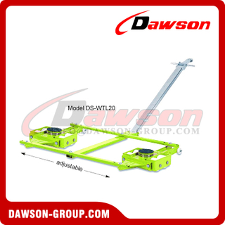 DS-WTL20 DS-WTL40 Series Tandem Trolley for Heavy Loads, Tandem Dolly, Transport Trolleys