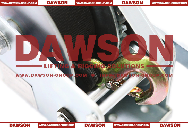 Auto Brake Hand Winch with 50MM Polyester Sling, Truck Hand Winch (Portable Winch) for Pulling - Dawson Group Ltd. - China Factory