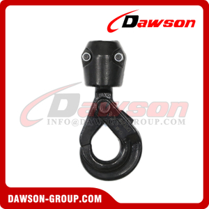 DAWSON DS989 G80 Swivel Self-locking Safety Hook with Bearing for Chain Hoist, Chain Slings