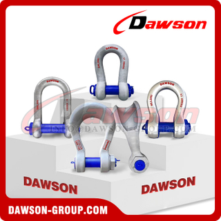 WLL 200T Heavy Duty Bow Shackles, Hawser Shackle, Bolt Type Anchor Shackle