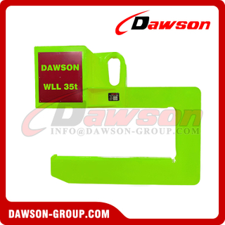 WLL 35T Heavy Duty C Type Lifting Clamps Hook for Handling Steel Coils Welding with Multi-Layer Steel Plates