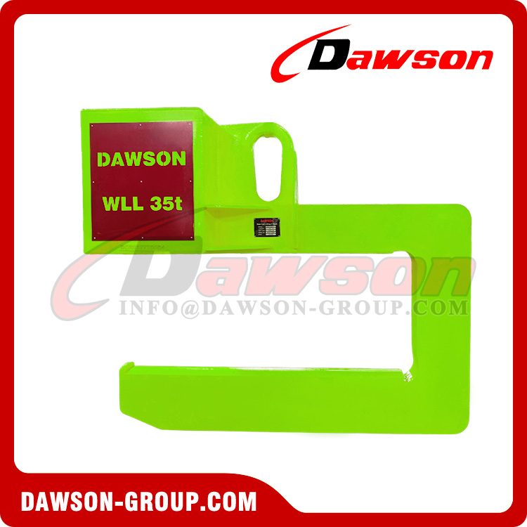 WLL 35T Heavy Duty C Type Lifting Clamps Hook for Handling Steel Coils Welding with Multi-Layer Steel Plates