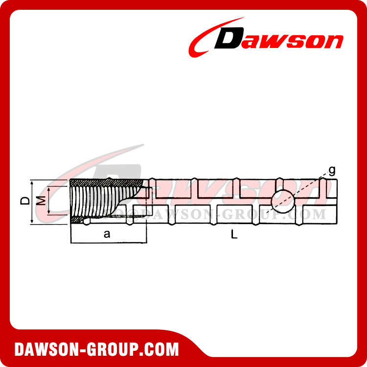 High Strength Steel Thread Rebar Socket for Construction and Foundation ...