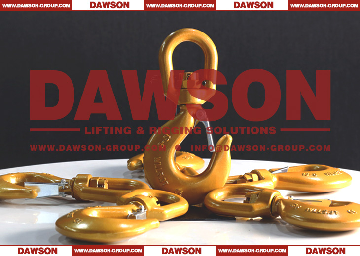 DS040 G80 6-32MM Swivel Hook with Safety Latch for Heavy Duty Crane Lifting Chain Slings - Dawson Group Ltd. - China Manufacturer, Factory
