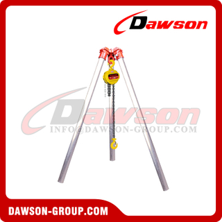 DSRT Type Lifting Safety Tripod Stands, Safety Tripods with Chain Block