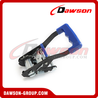 DAWSON 35MM X 3T X 200MM Ratchet Lashing Buckle with Extra Long Blue Rubber Handle with Safety Lock