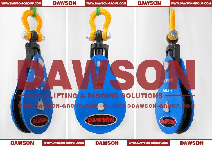 DAWSON WLL 85 Ton Heavy duty (HD) Lifting Snatch Block with Shackle - Dawson Group Ltd. - China Manufacturer, Supplier