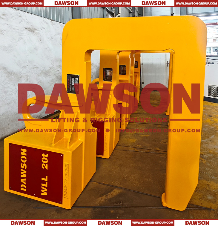 WLL 20T Heavy Duty C Type Lifting Clamps Hook for Handling Steel Coils Welding with Multi-Layer Steel Plates - Dawson Group Ltd. - China Manufacturer, Supplier