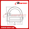 DSJ-3027 Outdoor Climb Fall Protection Stamped D-Ring, Sheet Steel D Ring for Polyester Web Lanyard