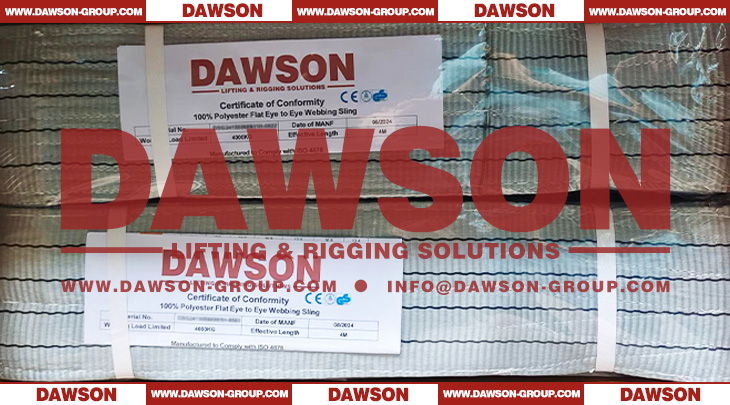 DAWSON WLL 4 Ton Webbing Sling ISO4878 Lifting Slings - Dawson Group Ltd. - China Manufacturer, Supplier, Factory