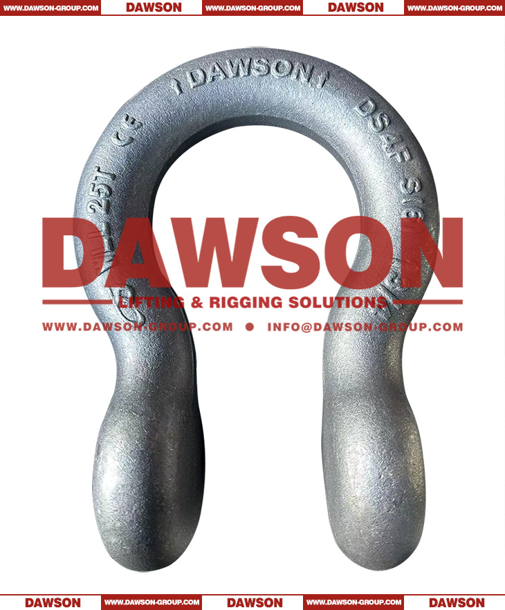 Dawson Brand Hot Dip Galvanized US Type DG209 Bow Shackle with Screw Pin, S6 High Strength Screw Pin Anchor Shackle - Dawson Group Ltd. - China Factory