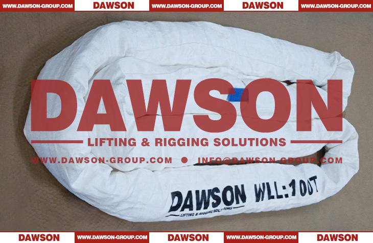 DAWSON &times; TYSONNEEMA WLL 100 Ton Ultra-high Molecular Weight Polyethylene Synthetic Fiber Endless Round Lifting Slings - Dawson Group Ltd. - China Manufacturer, Factory