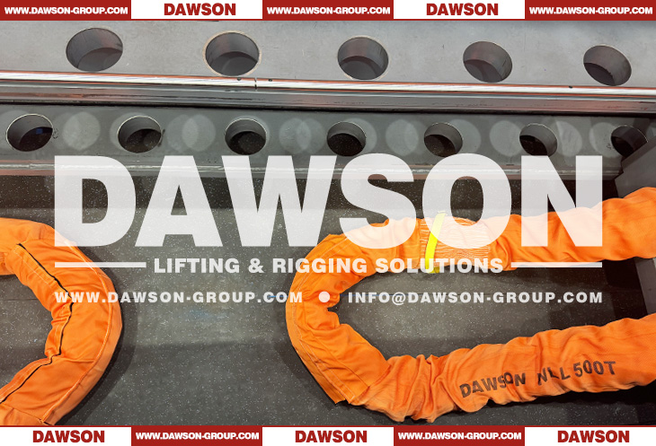 WLL 500T Polyester Round Slings, Heavy Duty Round Lifting Slings - Dawson Group Ltd. - China Supplier