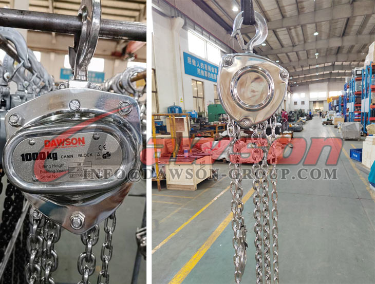 DS-ST-C Stainless Steel Chain Hoist, SS Chain Block, Manual Chain Hoist - Dawson Group Ltd. - China Manufacturer, Supplier