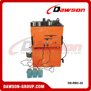 DAWSON DS-RBC-32 32mm Heavy Duty Rebar Bender Cutter Machine, Hydraulic Electric Rebar Bender Rebar Cutting Bending Machine, Electric Punching Machine