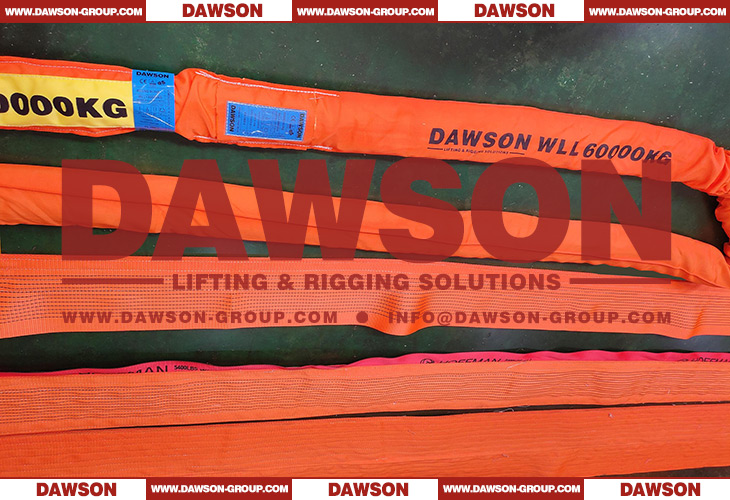 DAWSON WLL 60T Polyester Round Slings, 60000KG Lifting Slings - Dawson Group Ltd. - China Factory