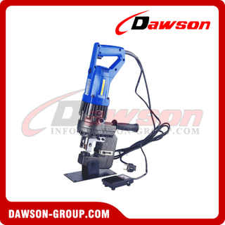 DAWSON DS-SPM-20A Deep Throat Portable Hydraulic Steel Plate Punching Machine Hole Press Puncher, Electric Punching Machine