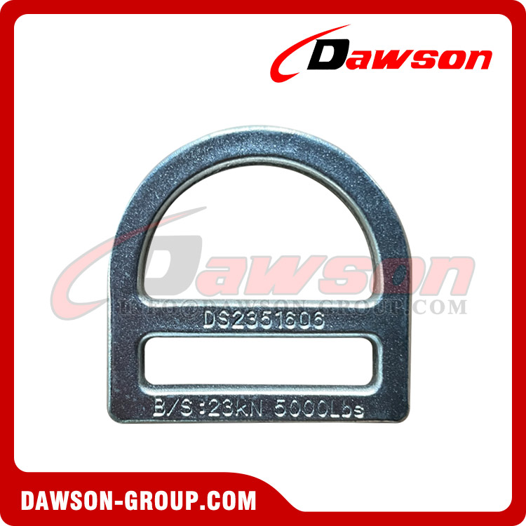 DSJ-3027 Outdoor Climb Fall Protection Stamped D-Ring, Sheet Steel D Ring for Polyester Web Lanyard