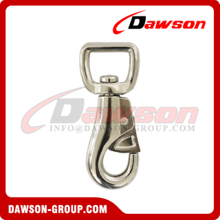 DSSS0234 1'' Square Loop Bull Snap Hook, Swivel Snap Hooks