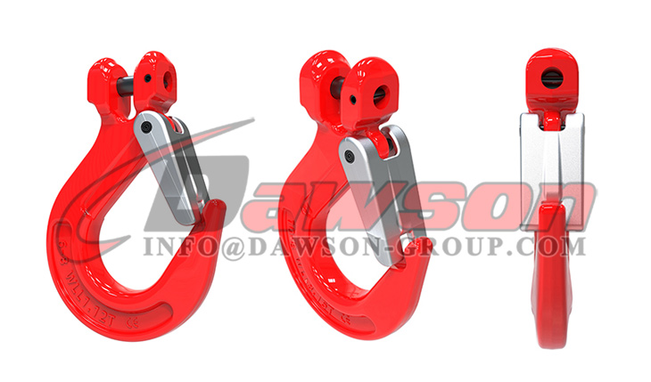 DS012 G80 Clevis Sling Hook with Cast Latch for Crane Lifting Chain Slings - Dawson Group Ltd. - China Supplier, Manufacturer