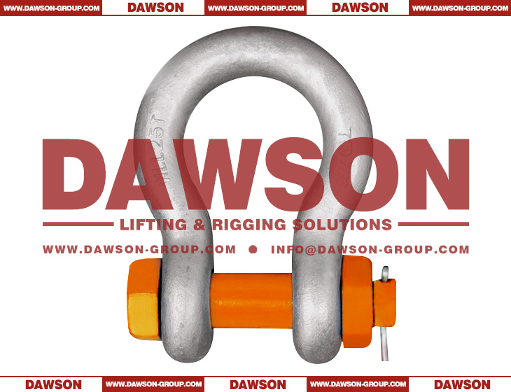 DAWSON BRAND Grade T8 DG2130A Forged Alloy Steel Bow Shackle with Safety Pin, G8 Class Bolt Type Anchor Shackle - Dawson Group Ltd. - China Manufacturer, Supplier, Factory