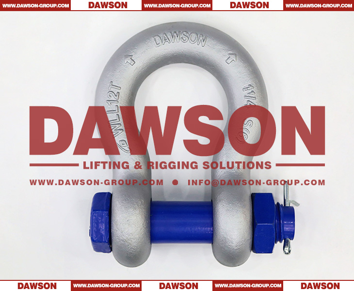DAWSON Hot Dip Galvanized US Type DG2130 Bow Shackle with Safety Pin, S6 Bolt Type Anchor Shackle - Dawson Group Ltd. - China Manufacturer, Supplier