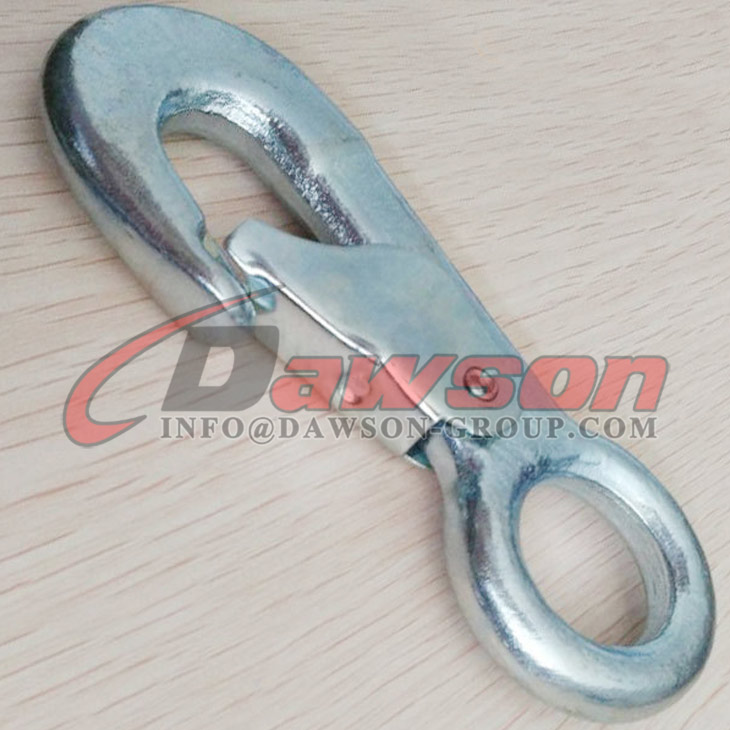 Forged Carbon Steel Rope Hook with Latch, Metal Lifting Hook - Dawson ...