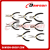 DSTDW300S-1 Mini Pliers, Flat Nose Plier, Round Nose Plier, End Cutting Plier, Needle Nose Plier