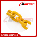 7-28MM Alloy Steel Black Painted Grade 80 Short Fishing Link Chain / G80 Fishing Chain
