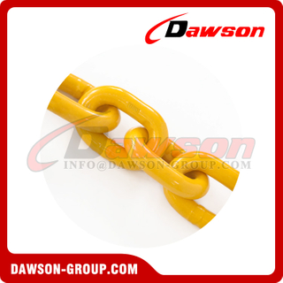 7-32MM Alloy Steel Black Painted Grade 80 Short Fishing Link Chain / G80 Fishing Chain