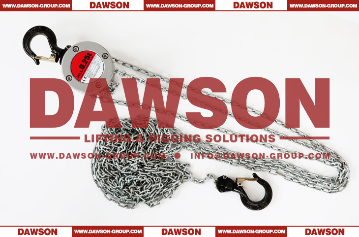 250KG Aluminum Alloy Chain Hoist, 0.25 Ton Mini Manual Chain Block for Construction Site Lifter - Dawson Group Ltd. - China Manufacturer, Supplier, Factory