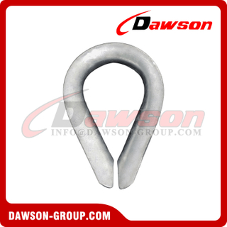 G411 Standard Wire Rope Thimbles, Electric Galvanized Light Duty Wire Rope Thimble