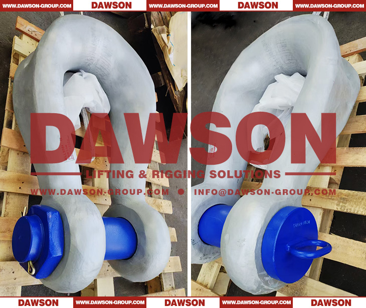 DG2160 300T Alloy Steel Bolt Type Wide Body Shackle for Synthetic Web Slings, Synthetic Round Slings or Wire Rope Slings - Dawson Group Ltd. - China Manufacturer, Supplier, Factory