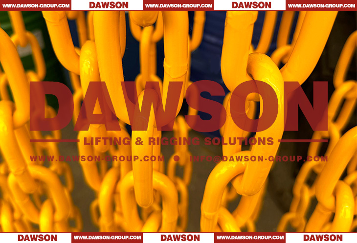 Yellow Painted Steel G80 Fishing Long Link Chain for Fish &shy;Farming, Grade 80 Trawling Chain - Dawson Group Ltd. - China Manufacturer, Supplier, Factory