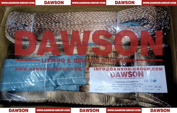 WLL 6 Ton Polyester Webbing Slings - Lifting Slings, 6000KG Flat Web Slings EN1492-1 - Dawson Group Ltd. - China Manufacturer, Supplier