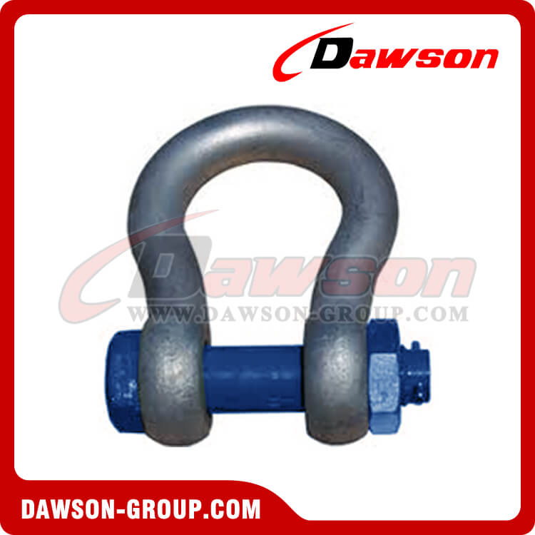 S6 Special Bow Shackle with Long Body, Grade 60 Bolt Type Anchor Shackle
