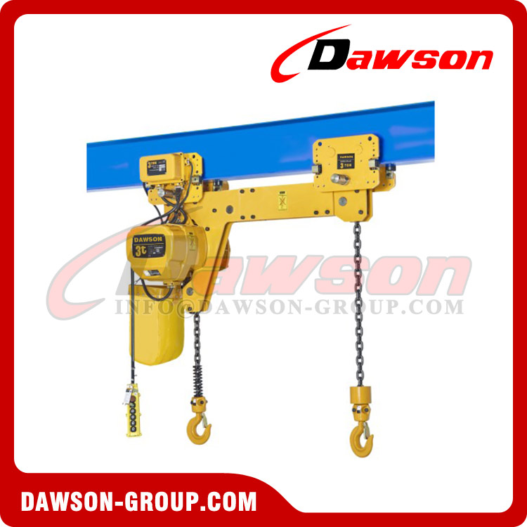 DS-HBTW Twin Hook Electric Chain Hoist with Electric Trolley, Double Hook Electric Hoist