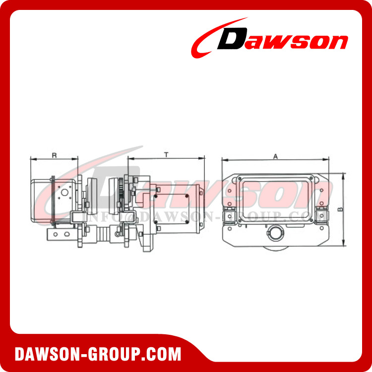 0.5T - 10T Electric Trolley for Electric Chain Hoist - Dawson Group Ltd. - China Manufacturer, Supplier