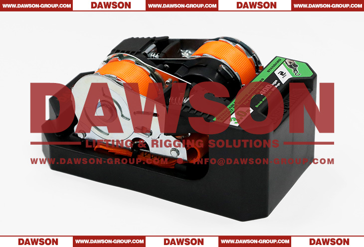 25MM &times; 3M BS 800KG DAWSON Automatic Retractable Ratchet Tie Down Straps with S Hooks - Dawson Group Ltd. - China Manufacturer, Supplier, Factory