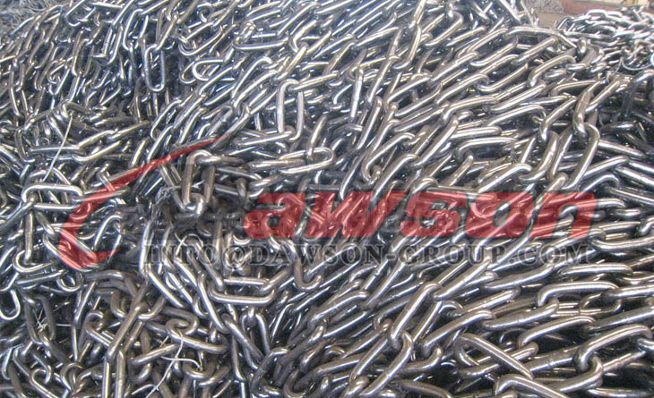 1/2 Grade 80 Long Link Galvanized Lashing Chain - 40000 lbs Breaking  Strength