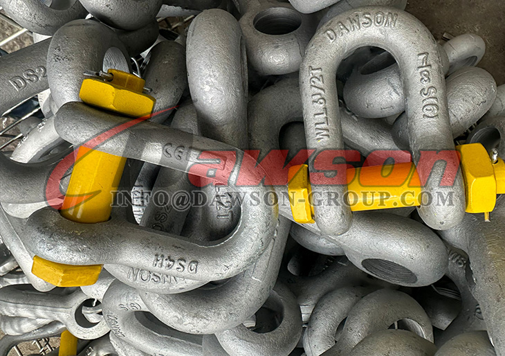Hot Dip Gray Galvanized US Type Chain Shackle with Screw Pin, Screw Pin Dee Shackle - Dawson Group Ltd. - China Manufacturer, Supplier